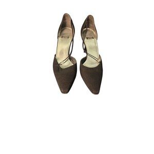 stuart weitzman black Nylon heels Jeweled Size 8.5